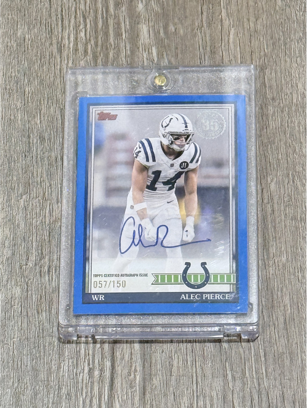 2026 Topps Flagship - Alec Pierce - Topps 35th Anniversary Blue Autograph /150